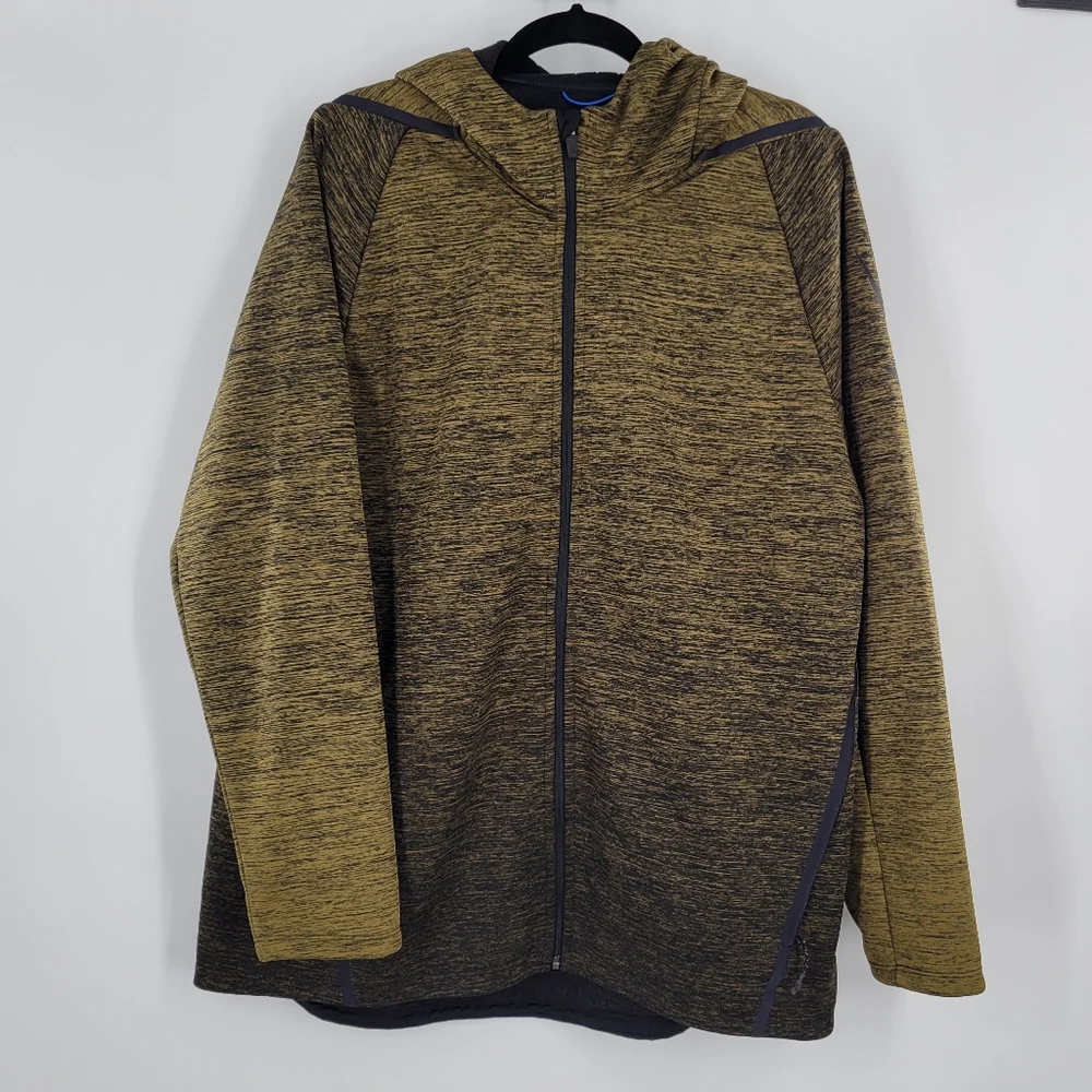 Nike Therma Sphere Training Jacket Olive Green Canvas Black Men Size XL